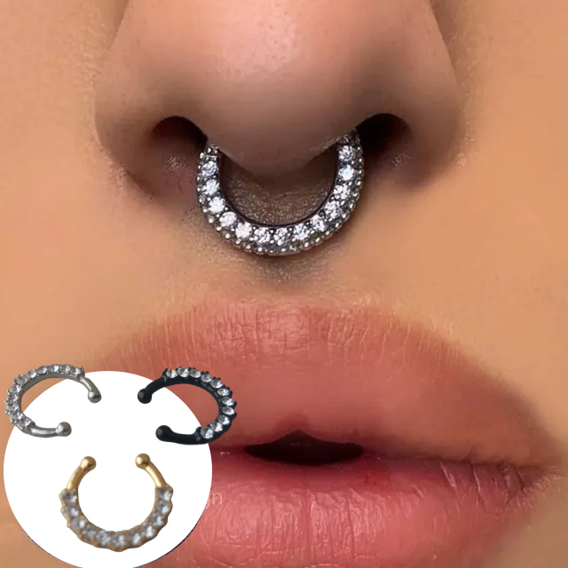 Piercing Fake Nariz Cravejado - Comprar com Melhor Preço em Anéis
