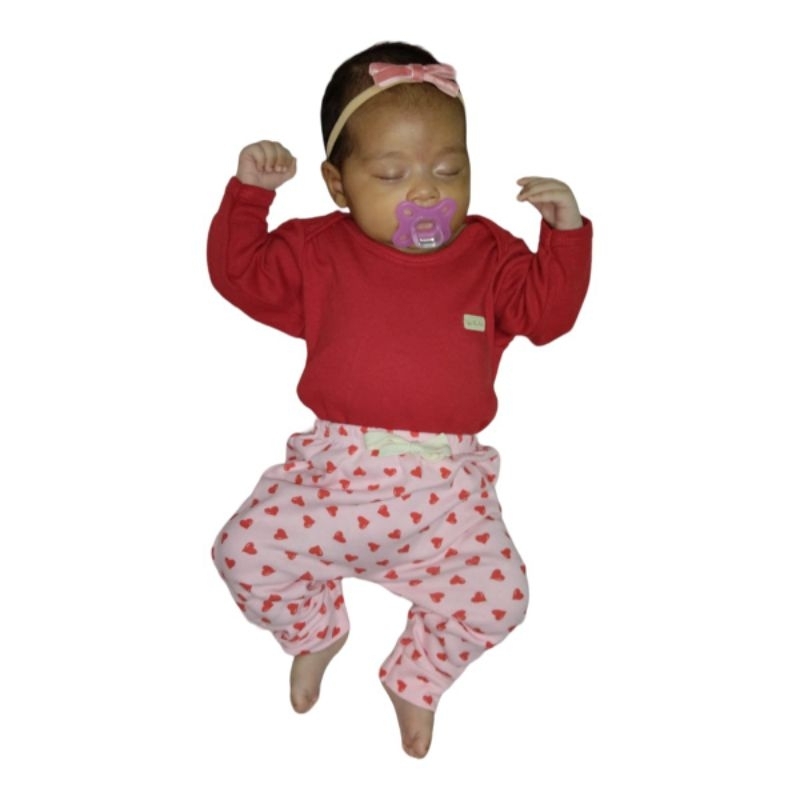 Kit 2 Peças - Body + Calça Saruel Roupa De Bebê Enxoval