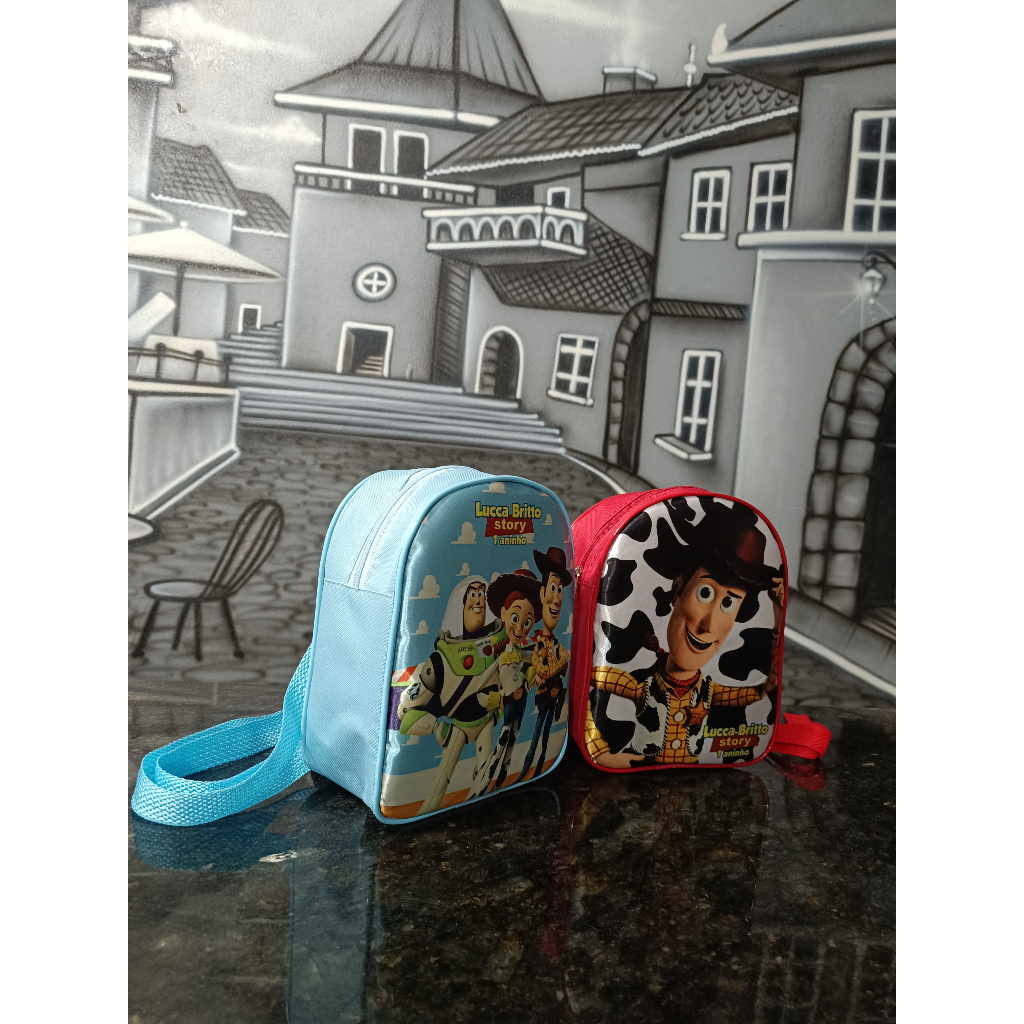 25 MOCHILINHAS PERSONALIZADAS TOY STORY BOLSINHAS PERSONALIZADAS LEMBRANCINHA PERSONALIZADA FESTA ANIVERSARIO QUALQUER TEMA
