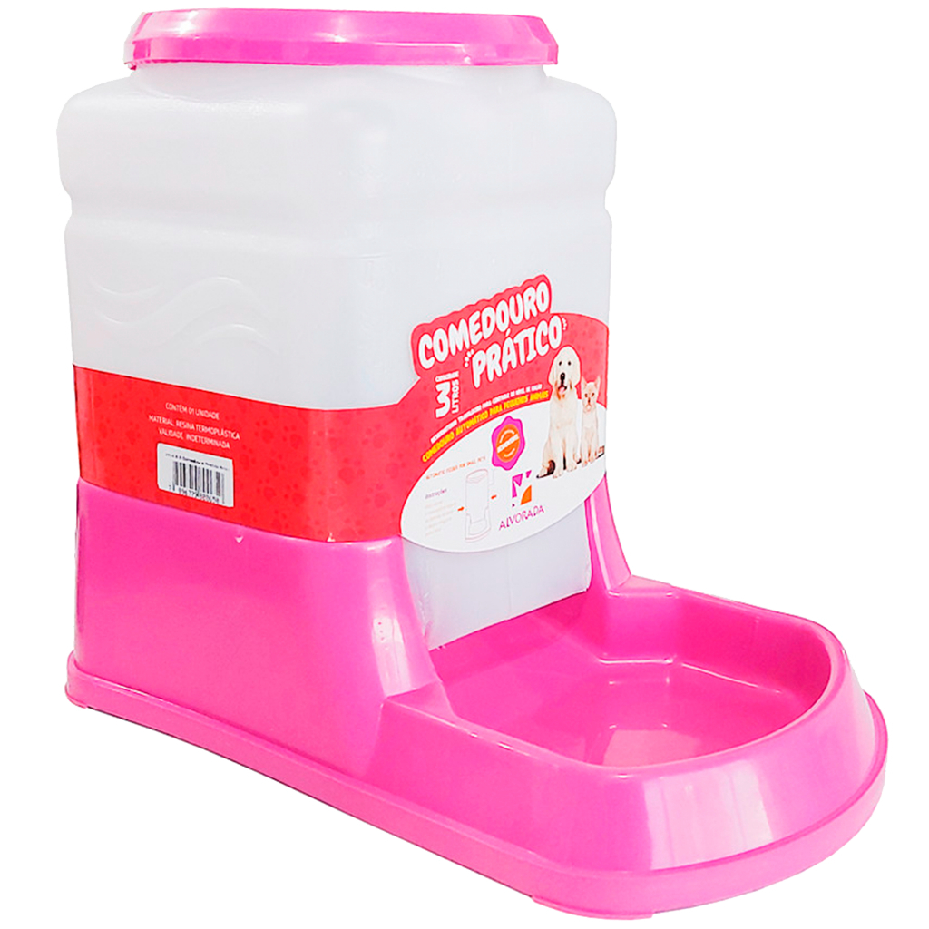 Comedouro Automático Alvorada 3 litros VÁRIAS CORES