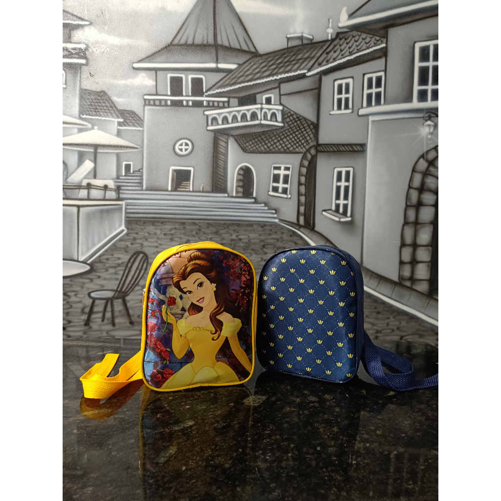 40 MOCHILINHAS PERSONALIZADAS A BELA E A FERA BOLSINHAS PERSONALIZADAS LEMBRANCINHA FESTA ANIVERSARIO QUALQUER TEMA