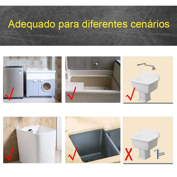 Torneira de Cozinha de Parede Articulável 40cm em Inox Escovado Prata — foto 6
