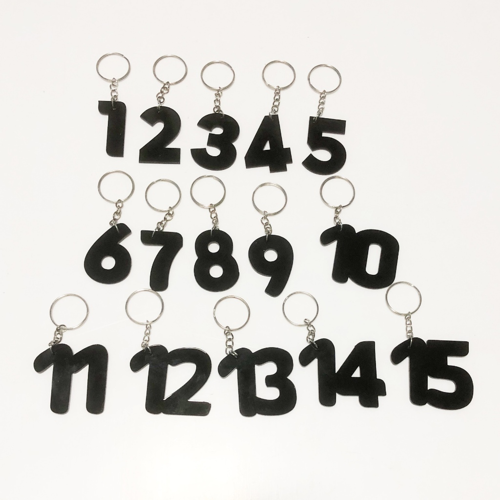 Kit de Chaveiros de Números em Acrílico para Portas Hotéis Pousadas Salas em Oferta na Shopee