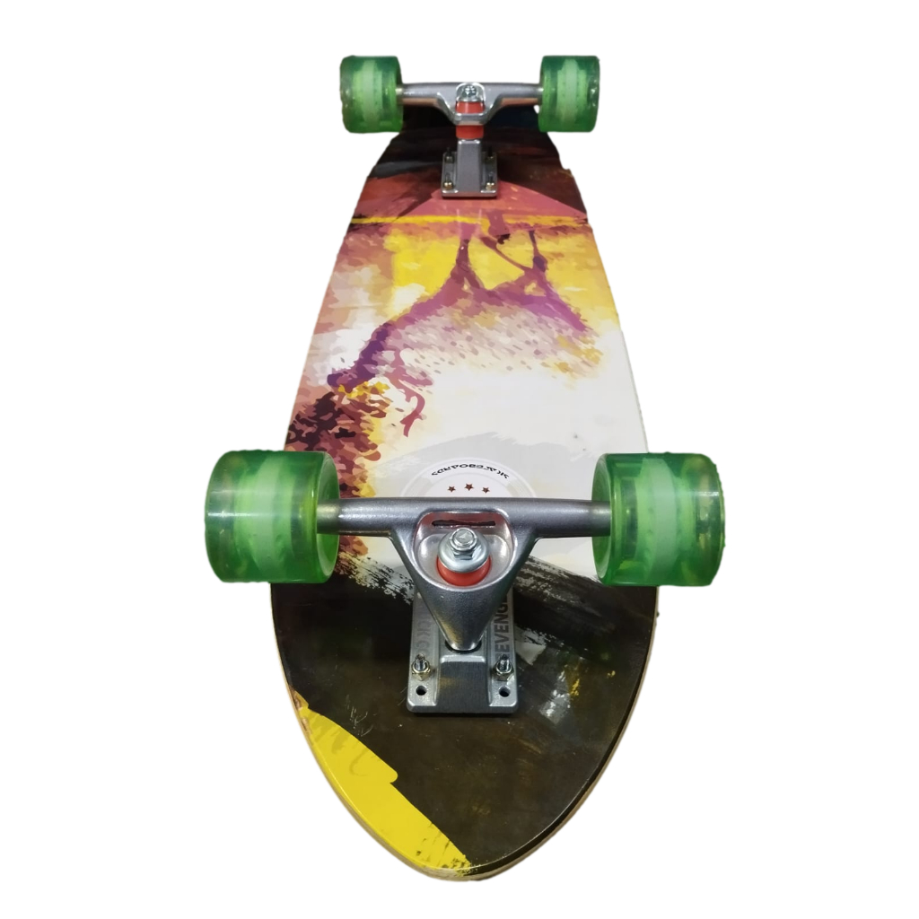 Skate Simulador Surf Hondar + Revenge Tail Completo Montado Skateshop Logboard