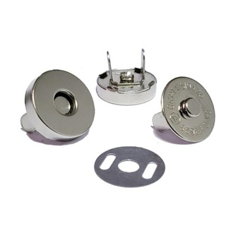 Botão Imã Magnético Fecho Para Bolsas Carteiras, Mochila Niquelado 18mm Kit com 50 und em Oferta na Shopee