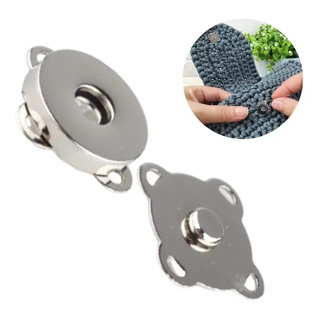 Kit 50 Unidades Botão Magnético Imantado Bolsa Artesanato Bolsa Crochê Costuravél em Oferta na Shopee