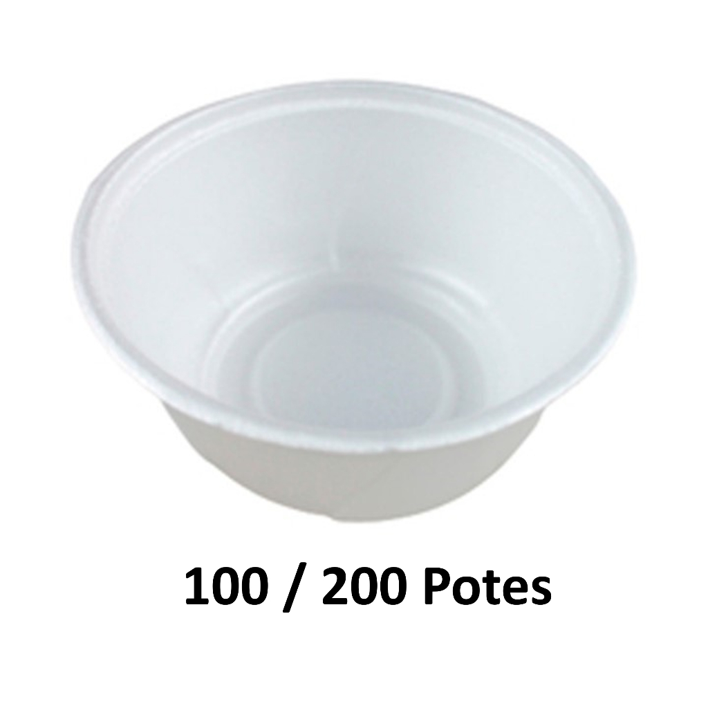 Cumbuca BM300 Isopor Bom Apetite S/ Tampa Ideal Para Caldos Sopas Açaí Saladas 300ml 100/200 potes