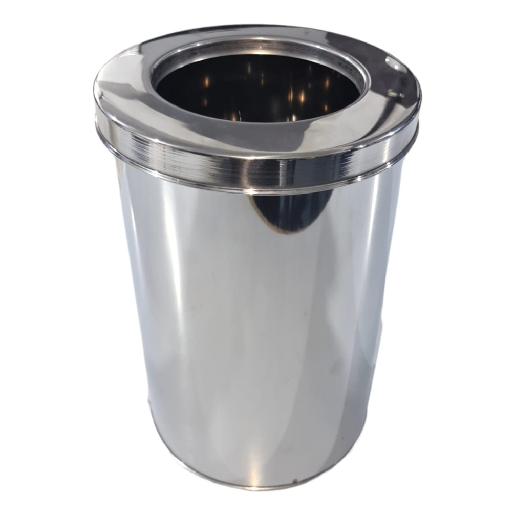 Lixeira Inox - ARO   05 Litros - Cozinha/ Escritório/ Banheiro/ Restaurante/ Escola/ Condomínios/ Parques/ Hospitais/ Empresas/ Bares