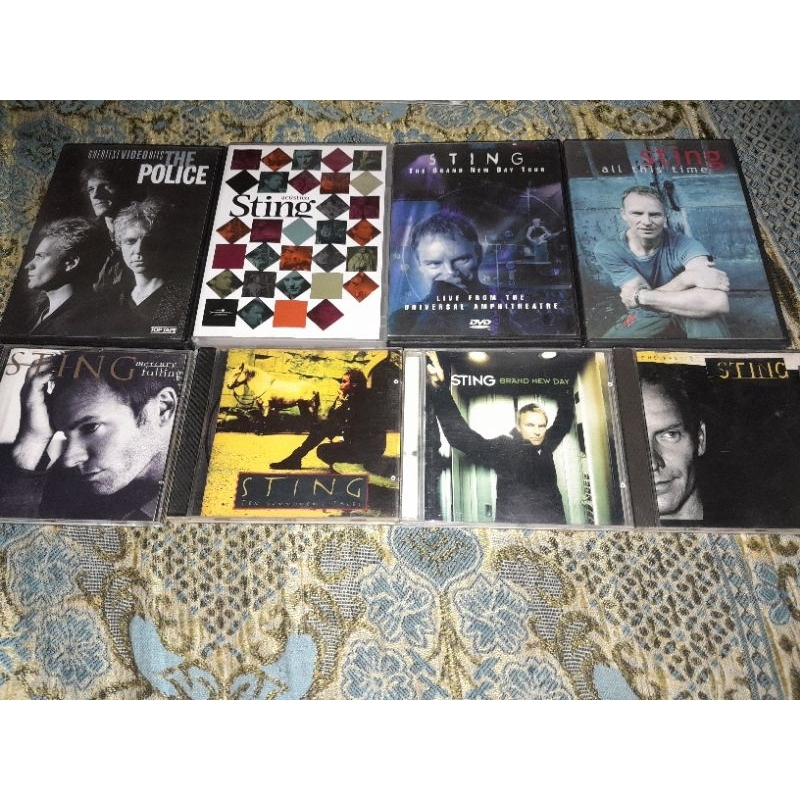 lote Sting 4 cds + 4 dvd originais usados em bom estado
