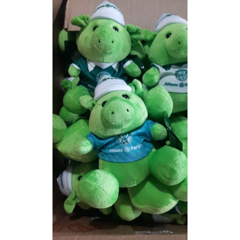Pelúcia Porquinho Oficial Mascote Allianz Parque Licenciado