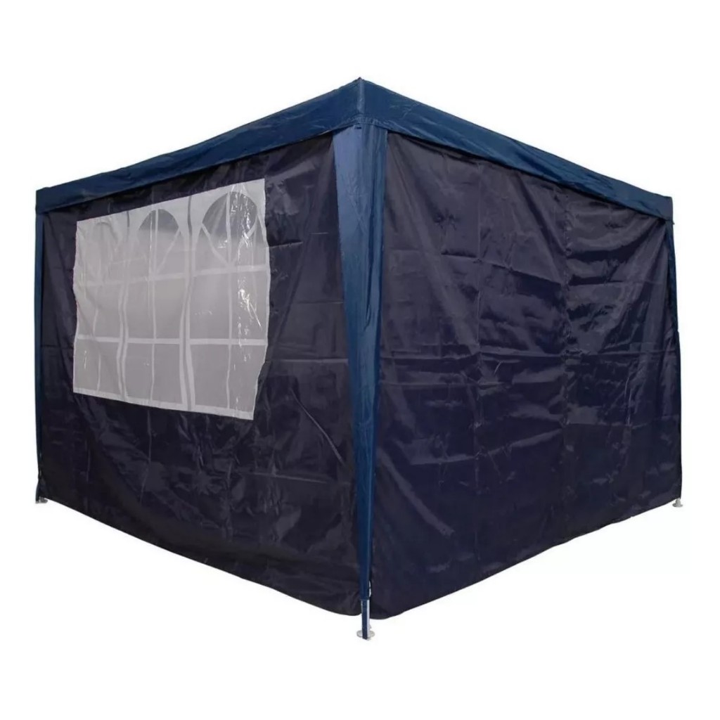 Cortina P/tenda 2 Parede Oxford Gazebo 3m X 3m Azul - Mor em Oferta na Shopee
