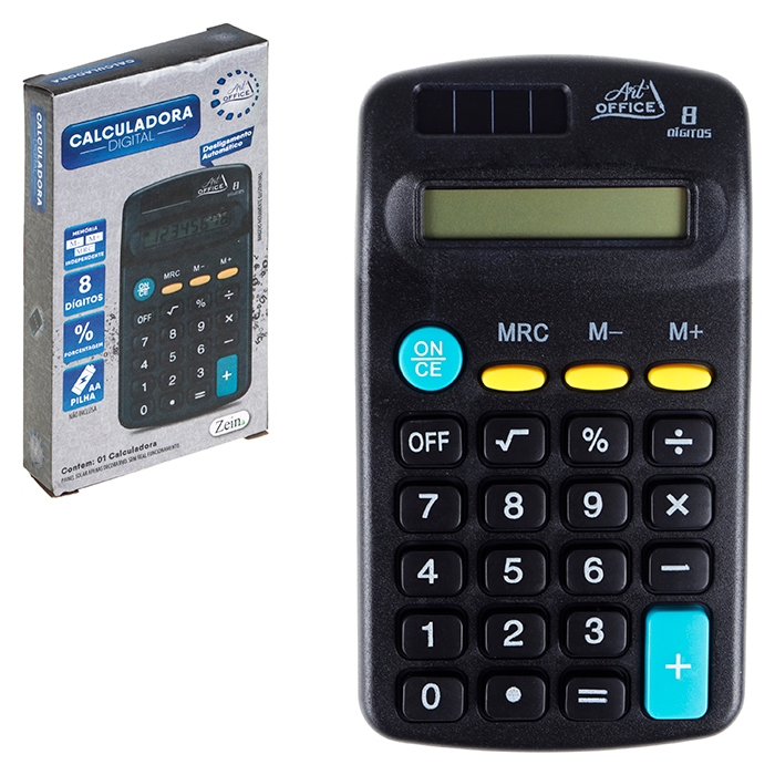 Calculadora Digital 8 Dígitos Mini Super Calculadora de Bolso Art House -