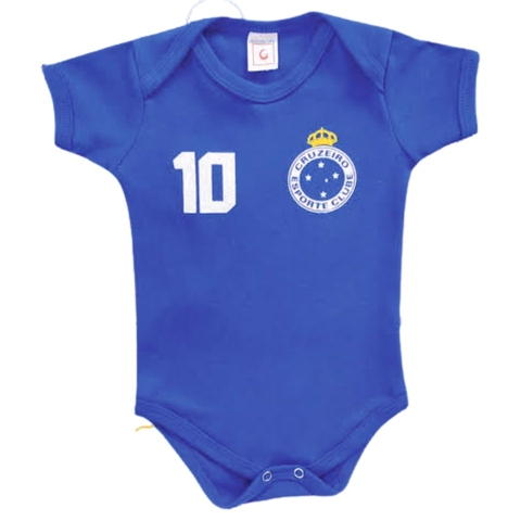 Body camisa Infantil Time Futebol, Algodão Cruzeiro Cabuloso