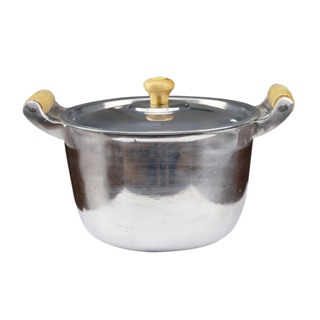 Caldeirão polido em alumínio batido fundido grosso vários tamanhos em Oferta na Shopee