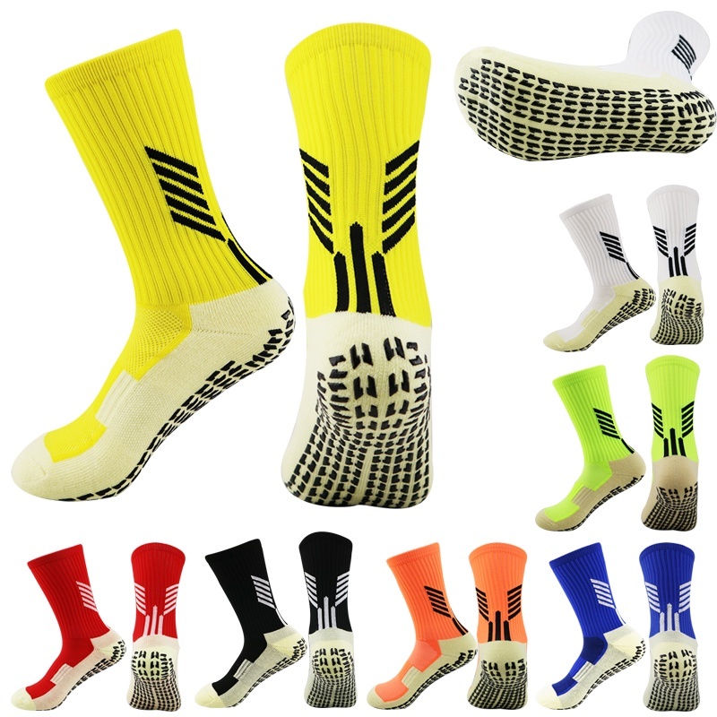 KIT 10 Pares Meias de futebol Meias Esportivas De Algodão Antiderrapantes De Alta Qualidade (Listra) em Oferta na Shopee