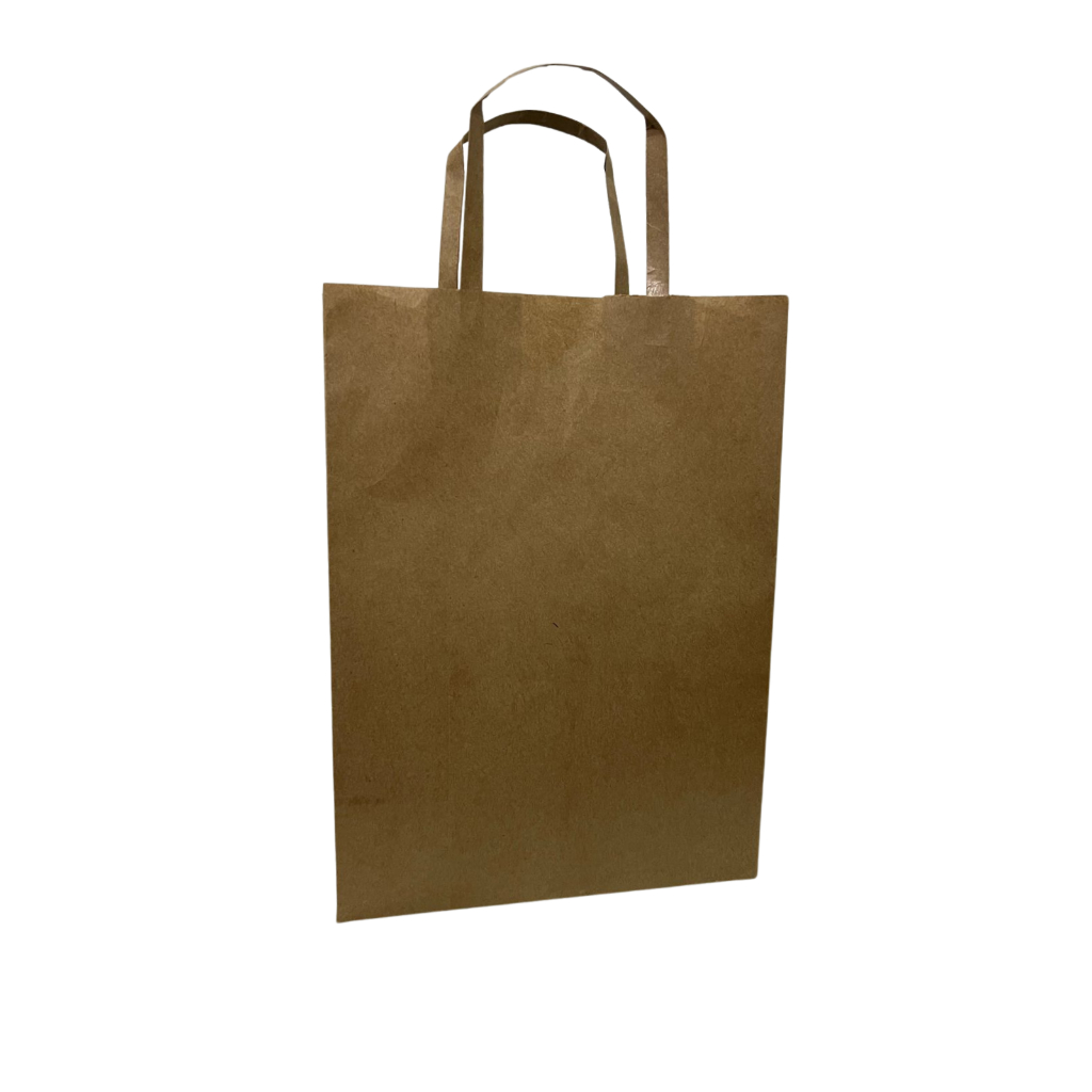 Sacola de Papel Kraft Monolúcido 23x19x9 Lisa ou Personalizada / Kit com 50 unidades — imagem 2 de 2