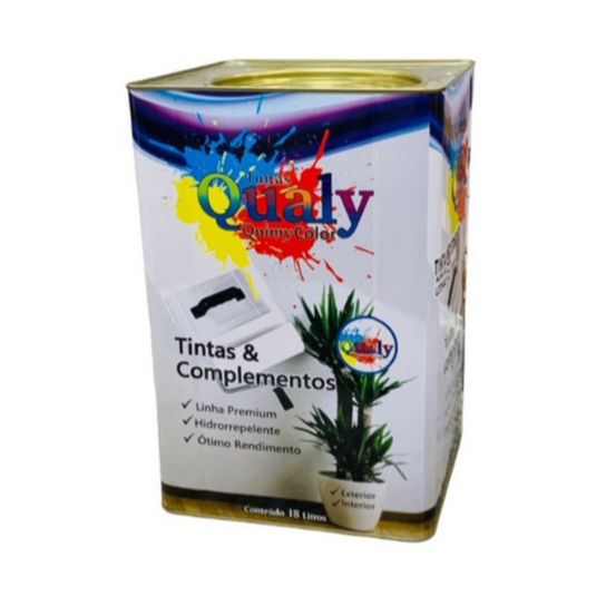 Tinta Econômica Látex Qualy Acrílica Antimofo Lata 18kg Cores