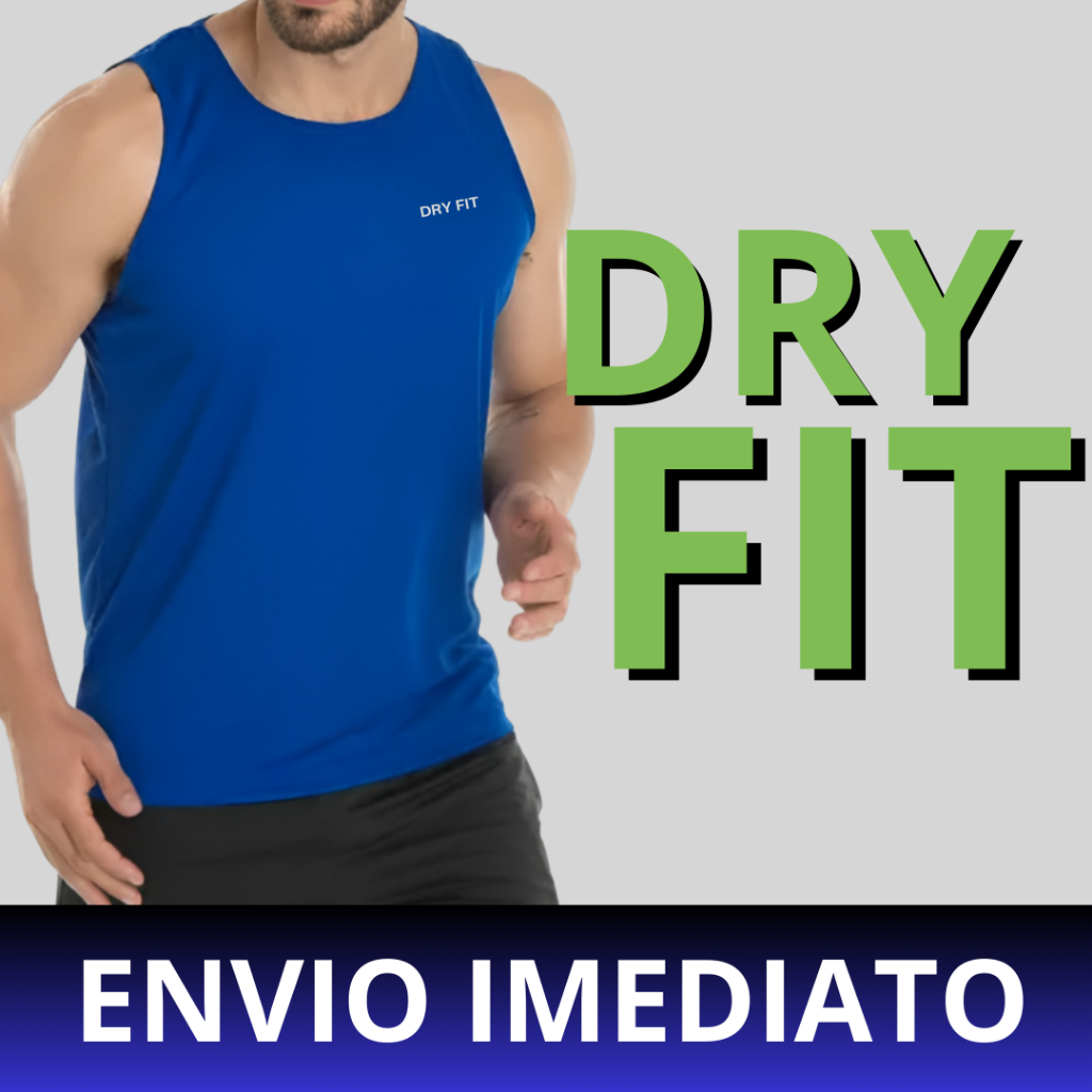 Regata Dry Fit Masculina Academia Premium Treino Camisa Masculino Corrida Sem Manga Dri Fit