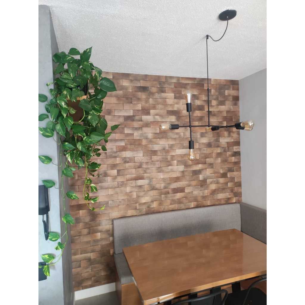 Tijolinho Adesivo Tipo Brick Autocolante para Revestimento de Paredes - Kit com 310 Unids - 5 m²