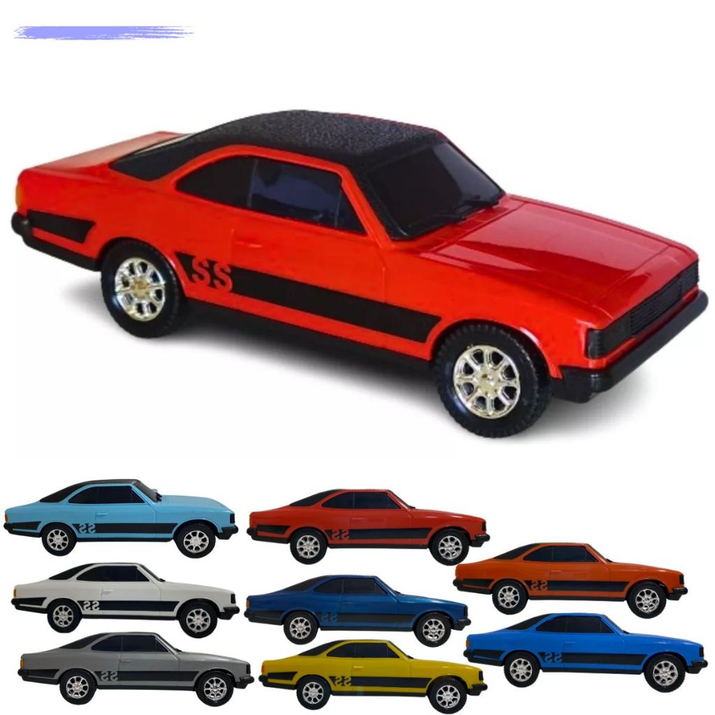 Miniatura Chevrolet Opala Ss GM Diplomata Comodoro Coupe Carro Brinquedo Coleção 26cm Diverplas