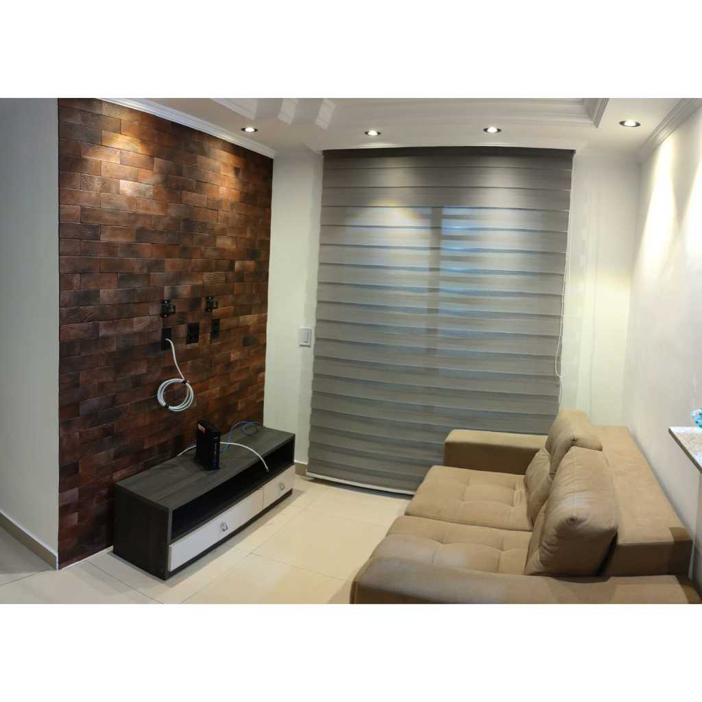 Kit 372 Unids - 6 m² - Tijolinho Adesivo Brick Autocolante 3D - Decore Você Mesmo Seus Ambientes