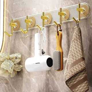 Gancho De Parede Adesivo Para Pendurar Toalhas Banheiro Cozinha Luxuoso em Oferta na Shopee