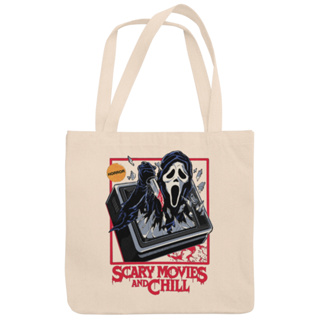 Bolsa Sacola Ecobag Com e Sem Zíper Terror Tv Retrô 100% Algodão em Oferta na Shopee