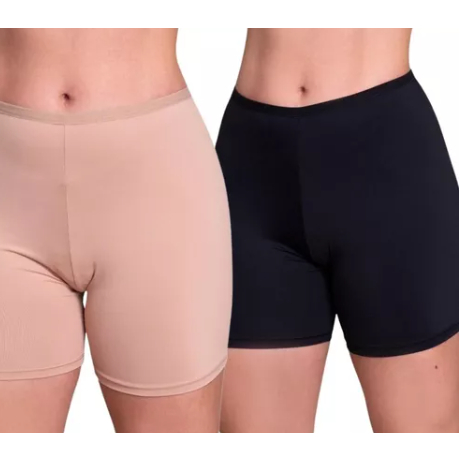 Kit 2 Shortinho, segunda Pele Micro Fibra, Short para usar em baixo do Vestido