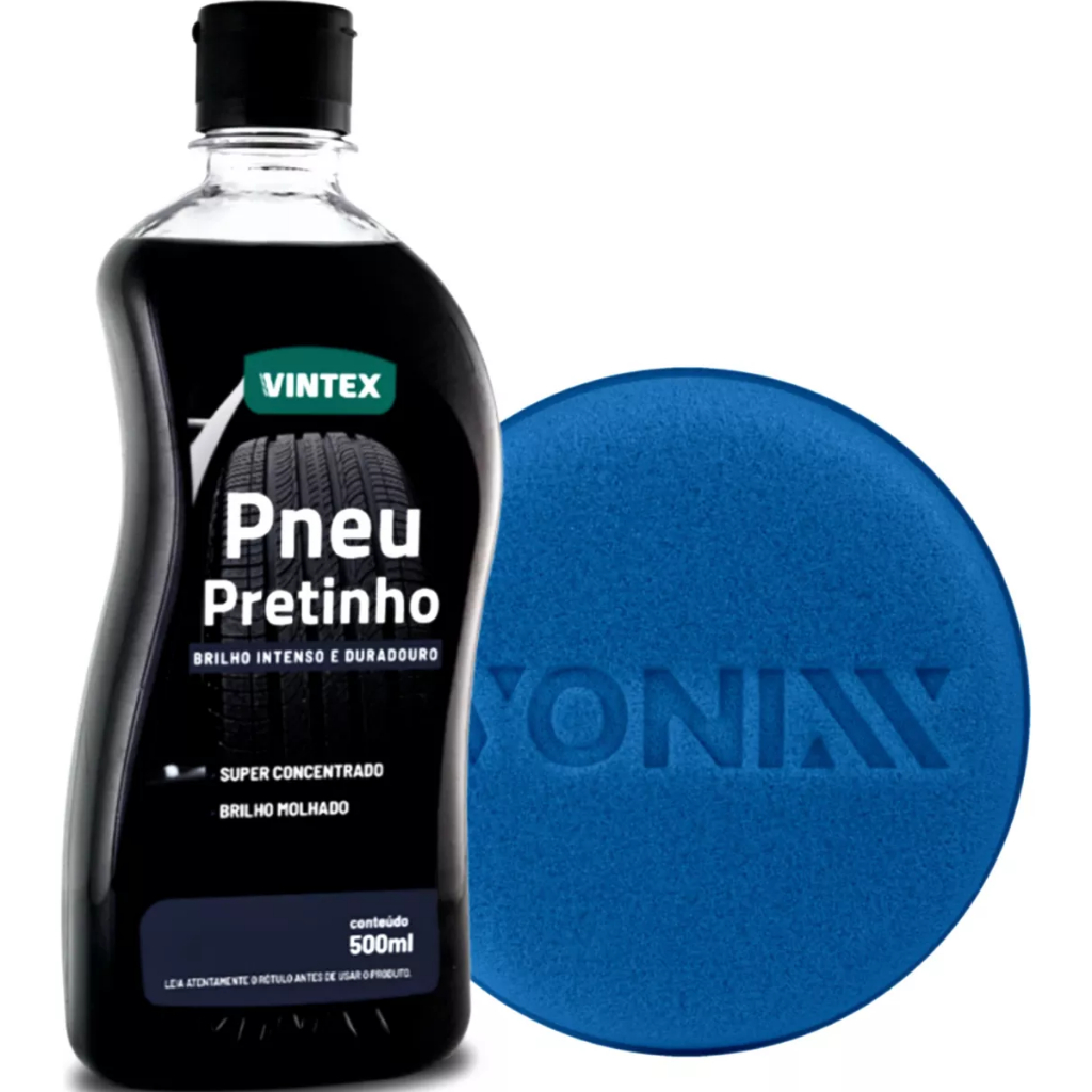 Pneu Pretinho Vonixx Brilha 500ml + Aplicador