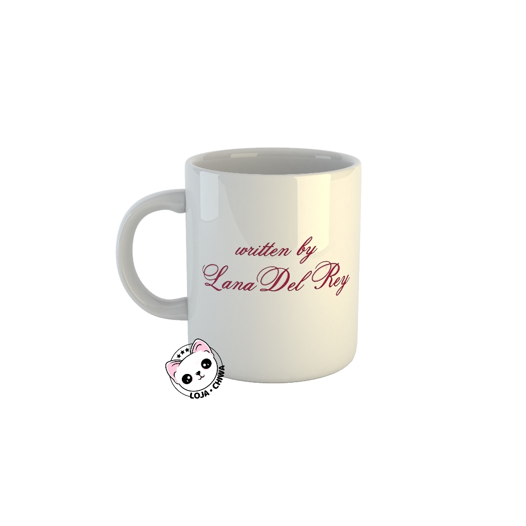 Caneca Personalizada Lana Del Rey Written By Album Musica Pop Artista Fan Brinde Cerâmica Importada em Oferta na Shopee