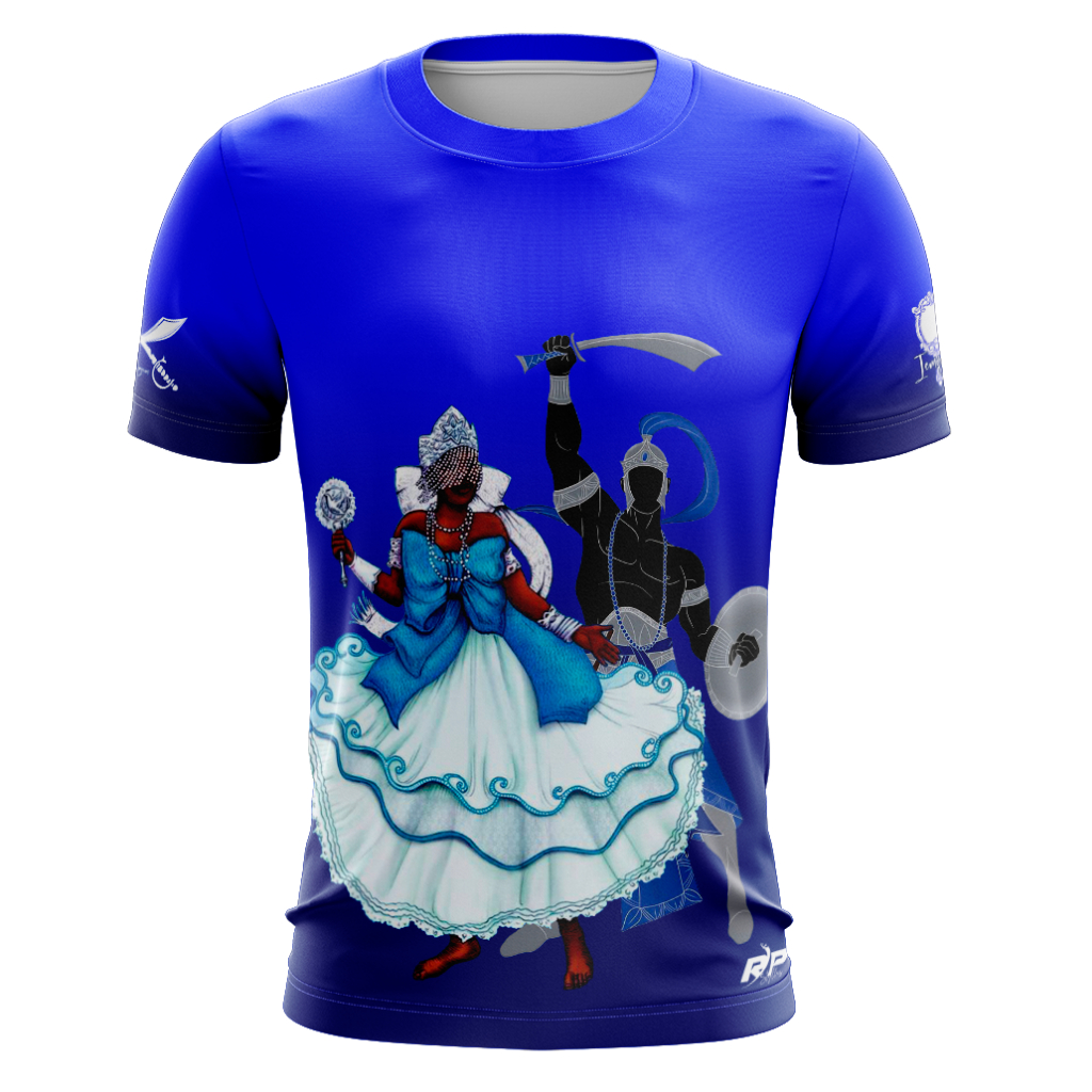 RP Styllus Camiseta religiosa Iemanjá e Ogum Umbanda Candomblé gola redonda tecido 100% poliéster em Oferta na Shopee