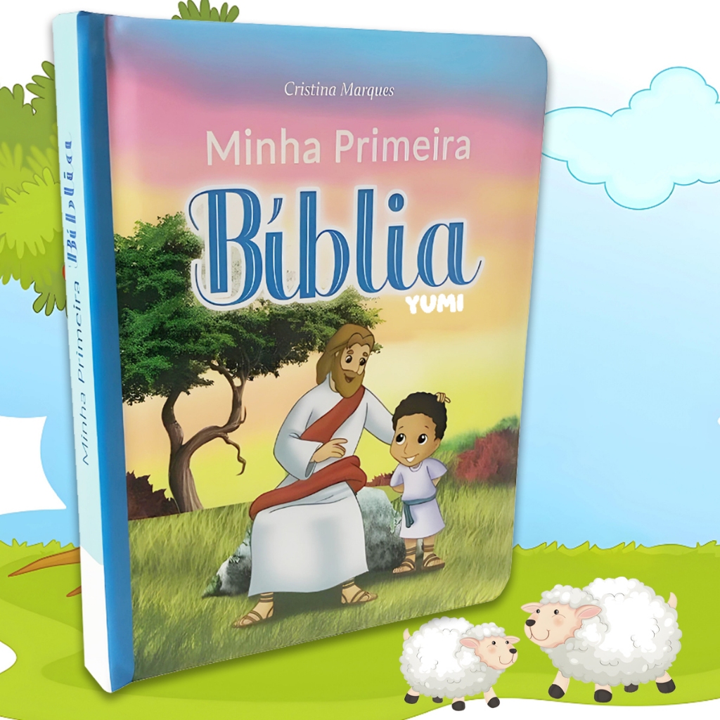 Minha Primeira Bíblia Infantil | Biblia da Criança Menino Menina Colecionável Capa Dura  0 a 8 anos em Oferta na Shopee