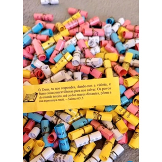 Lembrancinha 200 Versículos Bíblicos Enrolados - Promessas Bíblicas em Oferta na Shopee