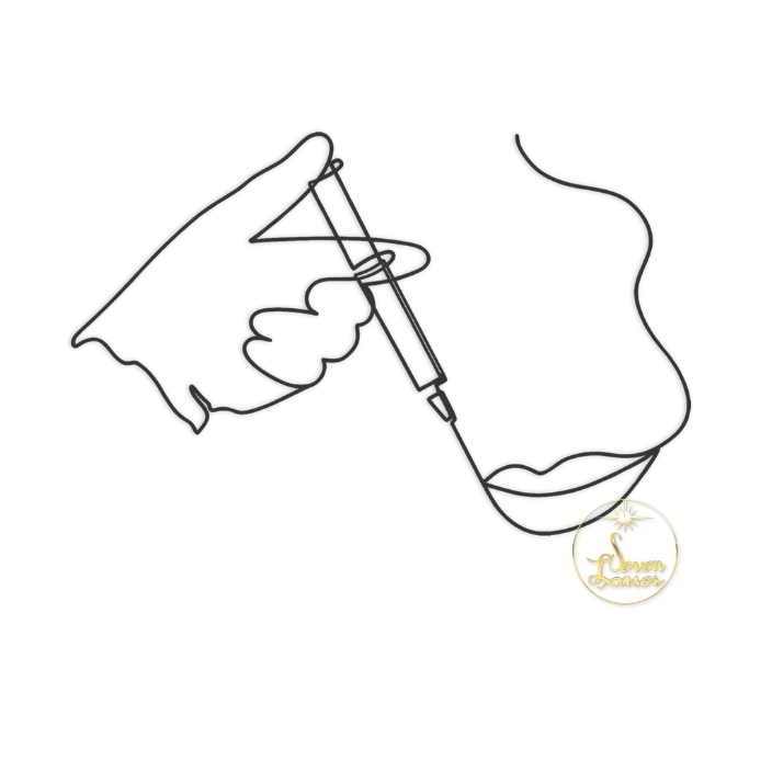 Quadro Decoração Seringa Cliníca Estética Clínica Odontológica Preenchimento Biomédicina Labial Mdf