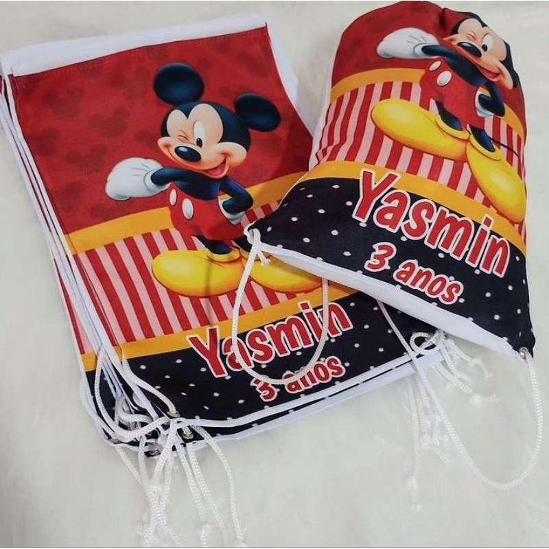 Mochilinhas Personalizadas - Qualquer Tema - Sacochila - Bolsa para Doces - Festa - Lembrancinha