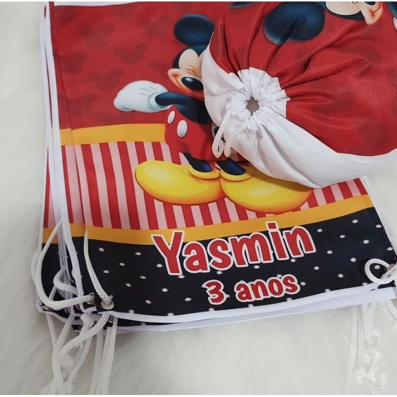 Mochilinhas Personalizadas  Qualquer Tema Sacochila  Bolsa para Doces  Festa  Lembrancinha