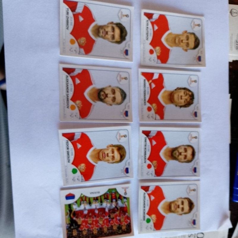 figurinhas copa Rússia 2018 lote com 8