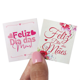 Mini Cartão Tag Dia das Mães Cliente Encomenda Presente em Oferta na Shopee