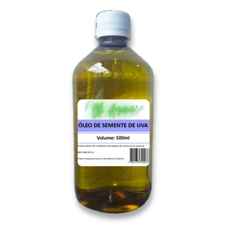 Óleo De Semente De Uva 500ml Nutrição E Hidratação 100% Puro em Oferta na Shopee