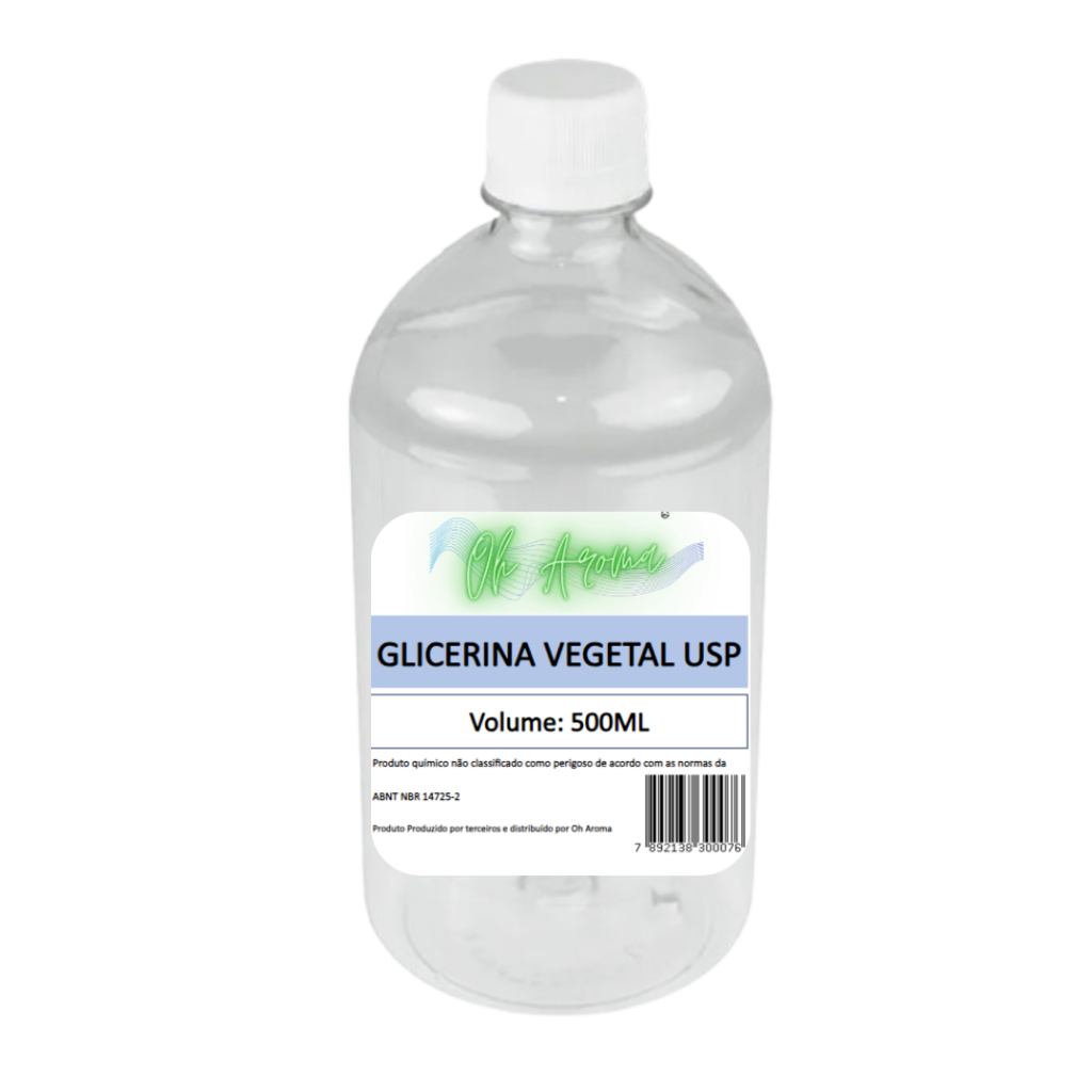 Glicerina Vegetal Usp 500ml Pura 100% + Laudo - Alimentícia