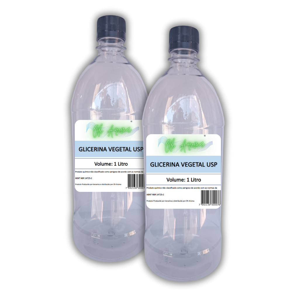 Kit Glicerina Vegetal Usp 2l Pura 100% Indústria Alimentício
