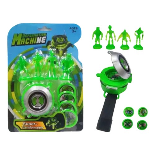Brinquedo Relógio Lançador de Discos Herói Ben 10: Omniverse Menino Aventura Diversão