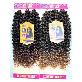 Cabelo Cacheado Crochet SHIRLEY CURL18inch Cabelo 70cm 150g Braid Hair em Oferta na Shopee