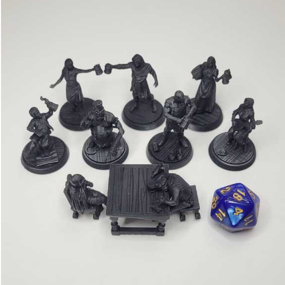 MIniaturas RPG Conjunto Taverna