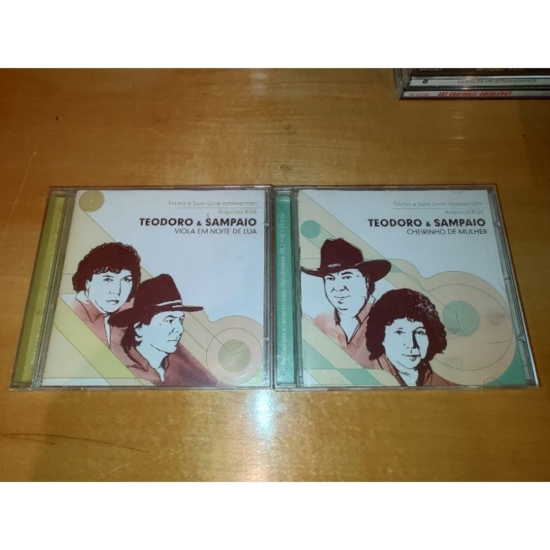 2 CDs Teodoro e Sampaio - Cheirinho de Mulher e Viola em noite de lua