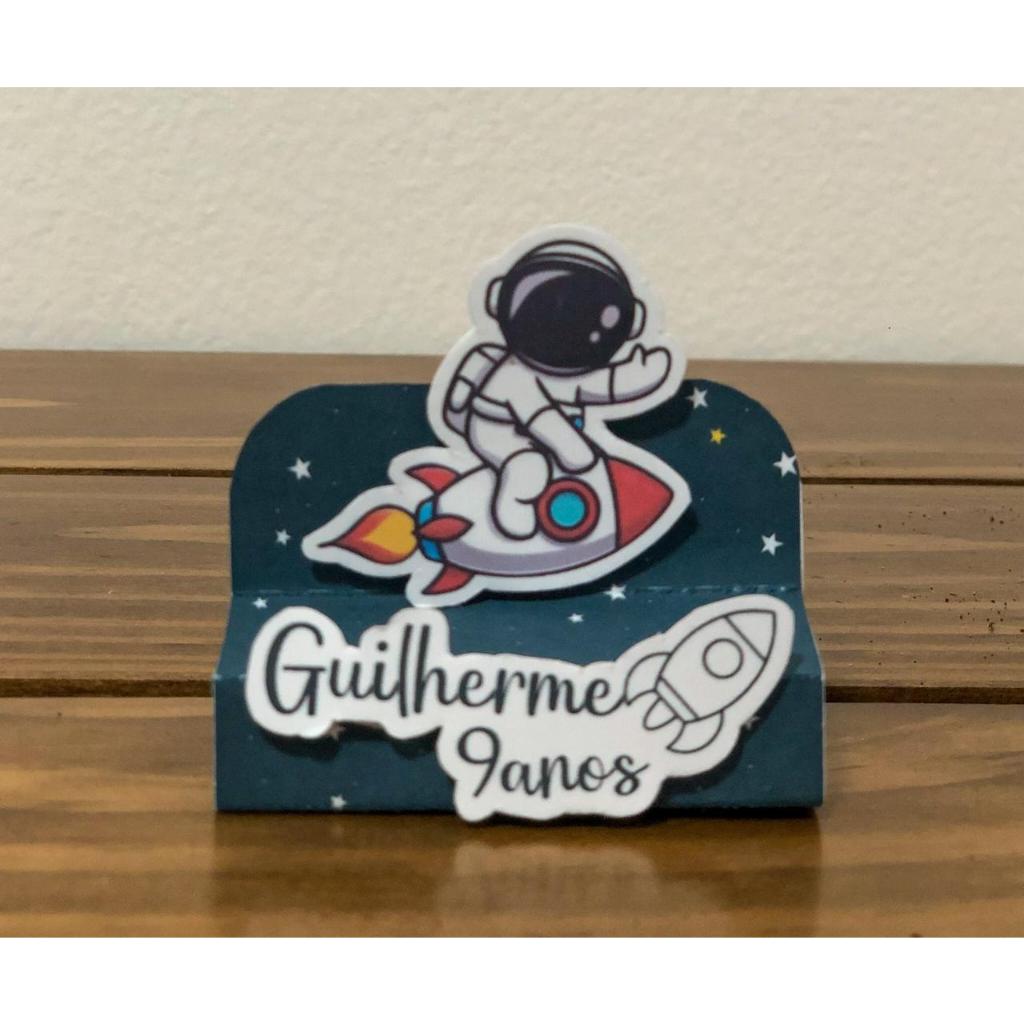 Porta Bis Duplo ASTRONAUTA – lembrancinhas personalizadas – papelaria personalizadas - vários temas