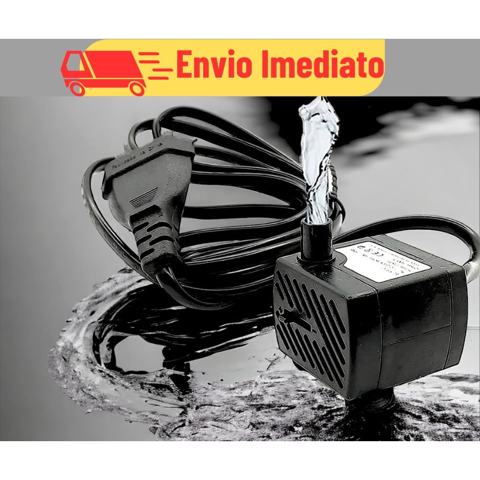Bomba Submersa Bombinha Motor Para Aquário Fonte Água Bebedouro Pet 180l/h Bivolt oferta