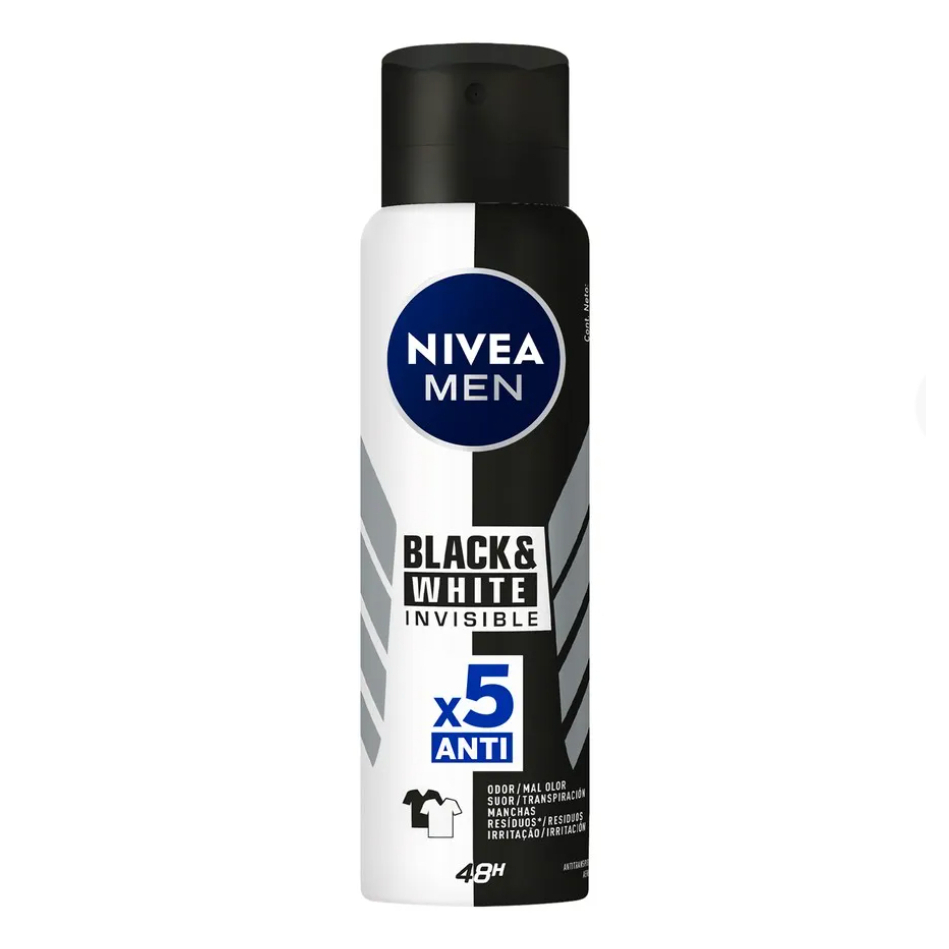 Desodorante Aerosol Nivea Men Invisible for Black & White 150ml