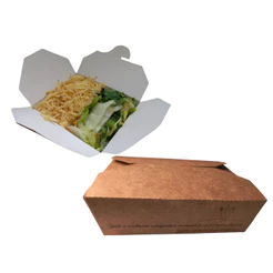 Marmitex Box Biodegradável antivazamento, 850ml com 50 unidades