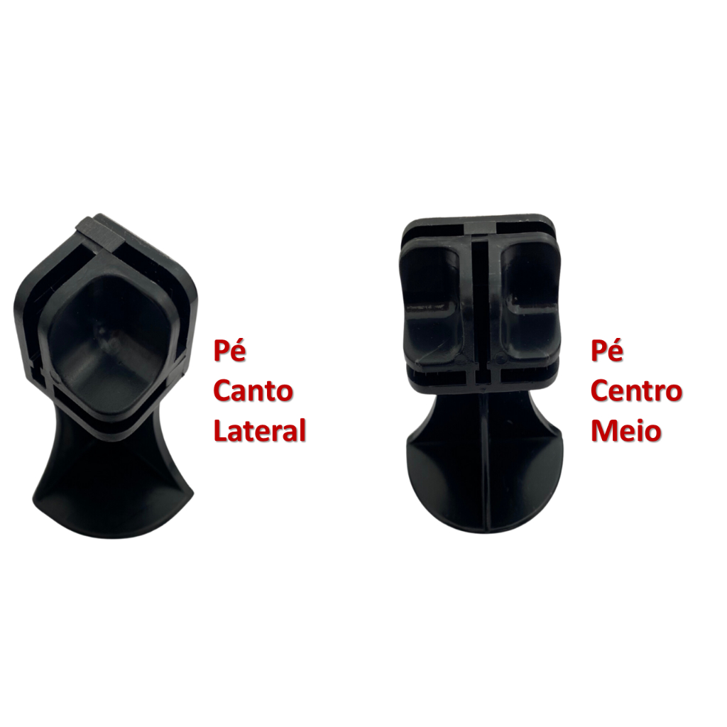 6 UN Pés Conexão Balcão Vidro Tela Modulado 4mm Encaixe Conector Conectivos Preto Para Montagem